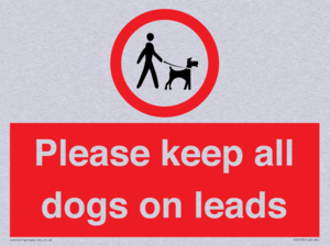 Please keep all dogs on leads